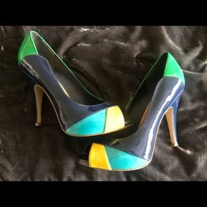 Nine West Color block heels